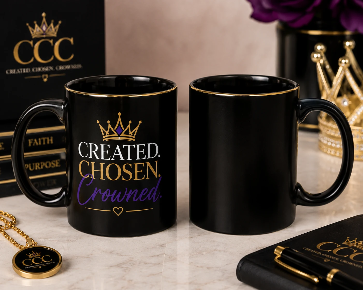 Created. Chosen. Crowned. Mug
