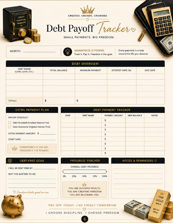 Financial Reset Look Inside preview page 6
